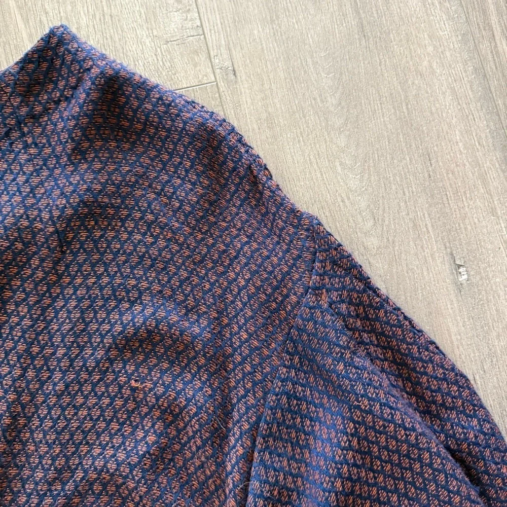 Free‎ People Autumn Rust & Navy Knit Sweater Dresss